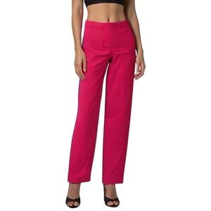 rag & Bone Oman Wool Blend Tux-Stripe Trouser Pink size 0